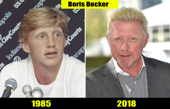 Boris Becker (1985, 2018) Then and now Transformation | Before and After