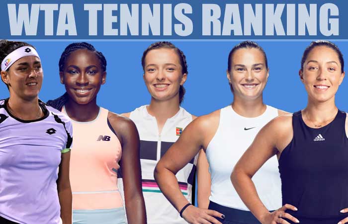 afgår nitrogen Rindende Women's Tennis Rankings 2023 | Latest WTA Rankings - Sports News