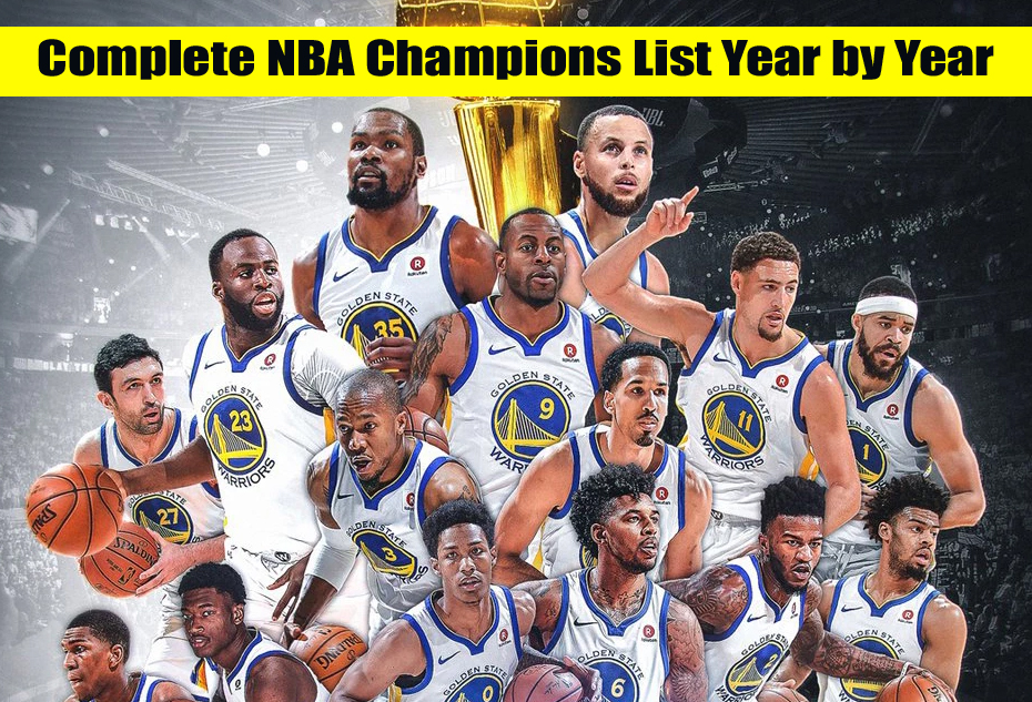 Complete NBA Champions List Year by Year