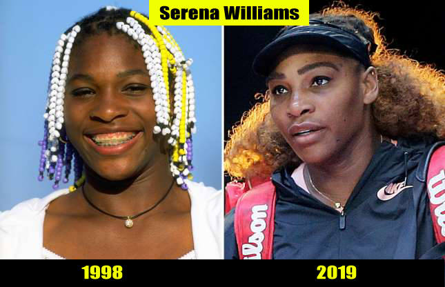 Serena Williams (1998, 2019) Then and now Transformation | Before and After