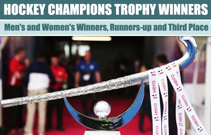 Hockey Men's and Women's Champions Trophy Winners List