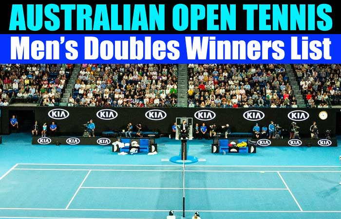 Australian Open Men's Doubles Champions and Runner-up List